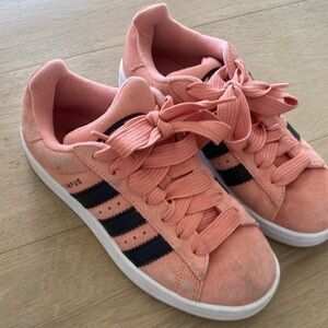 Adidas campus sneakers pink and black womens 5.5
